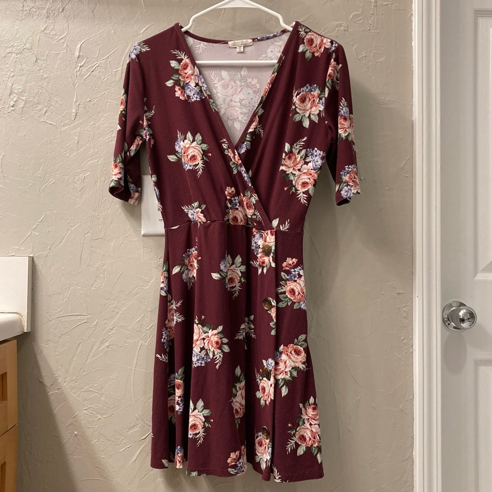 Floral V-Neck Dress